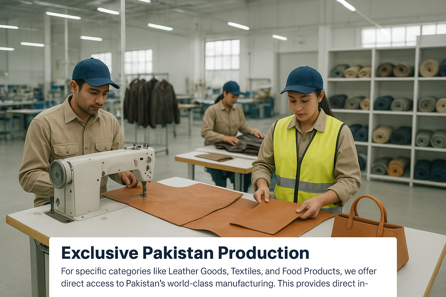 High-quality Pakistani leather or textile product